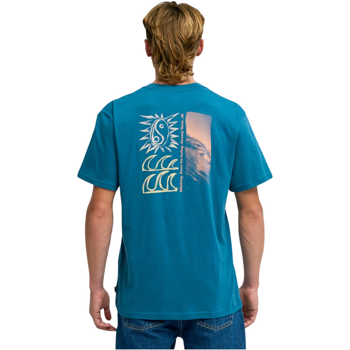 2026 Billabong Mens The Feeling T-Shirt EBYZT00564 - Real Teal
